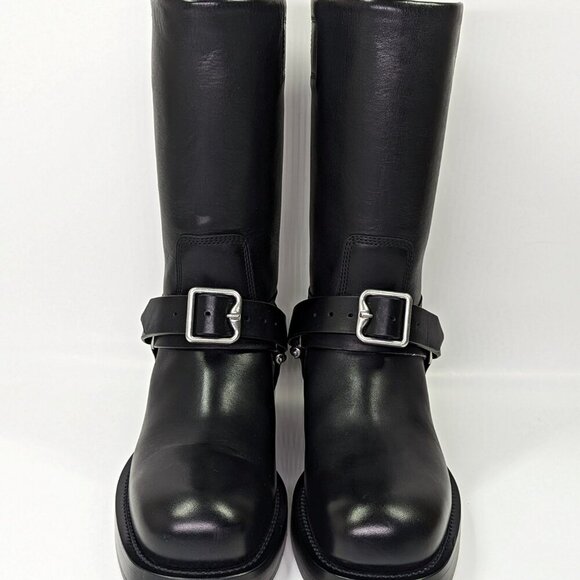 Burberry Women's Saddle Low Harness Strap Boots Black Size 39 MSRP $1,890 - Picture 5 of 14